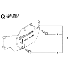 Winter Kit Assembly For Husqvarna 445eii Chainsaw