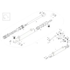 Luffing Boom Cylinder Assembly