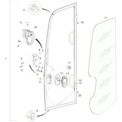 Door Assembly for Wacker 6503