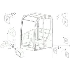 Mirror Assembly for Wacker 6503
