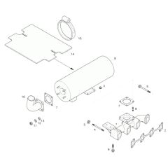 Exhaust Assembly for Neuson 75Z3