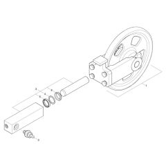 Track Tensioner for Wacker 803-2