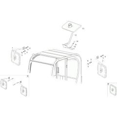 Mirror Assembly for Wacker 9503
