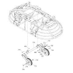 Wheel Assembly for Wacker CRT 36-24 Trowel