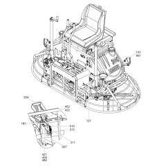Front Assembly for Wacker CRT 36-25 Trowel