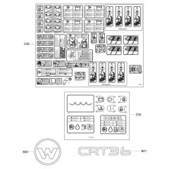 Decals for Wacker CRT 36-25 Trowel