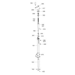 Pitch Control Assembly for Wacker CRT 36-25 Trowel