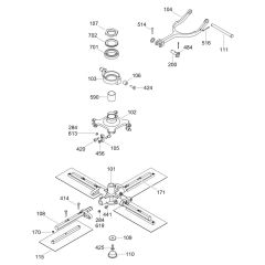 Blade Mechanism (Right) Assembly for Wacker CRT 36-25 Trowel