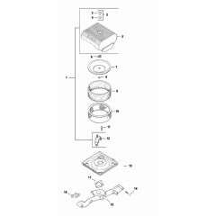 Air Cleaner Assembly for Wacker CRT 36-25K Trowel