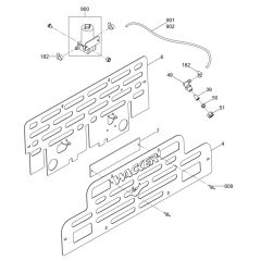 Water System Assembly for Wacker CRT 36-25K Trowel