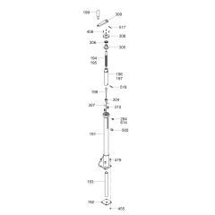Pitch Control Assembly for Wacker CRT 36-26 Trowel