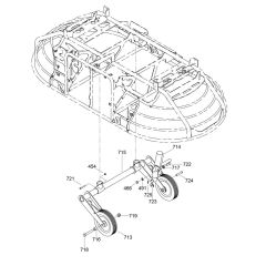 Wheel Assembly for Wacker CRTv 36-26 Trowel