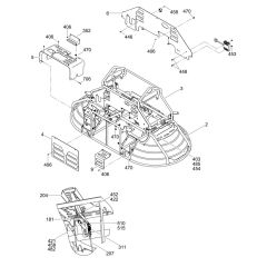 Frame, Panel Assembly for Wacker CRTv 36-26 Trowel