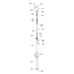 Pitch Control Assembly for Wacker CRTv 36-26 Trowel