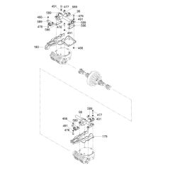 Gearbox Mount Assembly for Wacker CRTv 36-26 Trowel