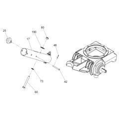 Lower Handle Assembly for Wacker CT36-8 Trowel