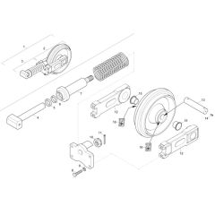 Track Tensioner for Wacker EZ17