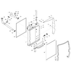 Combi-Cooler for Wacker EZ50