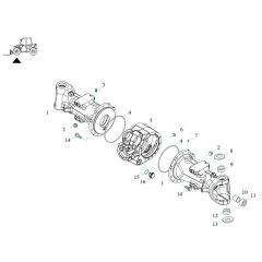 Axle Tube Assembly for TH408