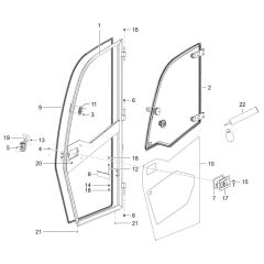 Door Assembly for Wacker TH412e