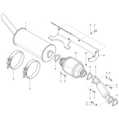 Exhaust System for Wacker TH627