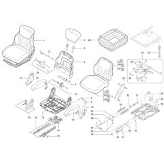 Seat Assembly for Wacker TH627