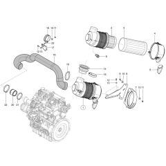 Air Cleaner for Wacker TH627