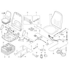 Seat Assembly for Wacker TH730