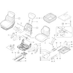 Seat Assembly for Wacker TH730