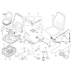 Seat Assembly for Wacker TH735