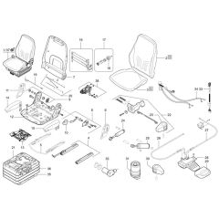Seat Assembly for Wacker TH744