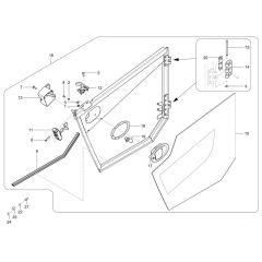 Door Assembly for Wacker TH744
