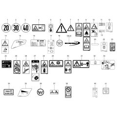 Wacker TH755 Decals