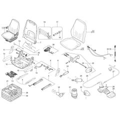 Seat Assembly for Wacker TH942