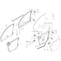 Door Assembly for Wacker TH955