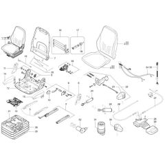 Seat Assembly for Wacker TH955