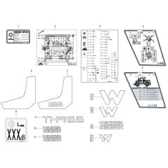 Wacker TH955 Decals