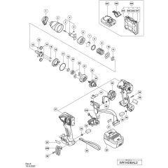 Main Assembly for Hikoki WR14DBAL2