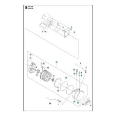 Motor Assembly for Husqvarna WS 442 HF