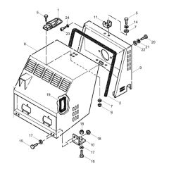 Engine Hood Assembly for Wacker RD10 Roller