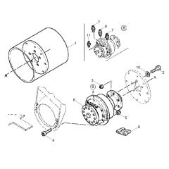 Front Drum Assembly for Wacker RD10 Roller