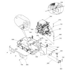 Front Frame Assembly for Wacker RD12 Roller