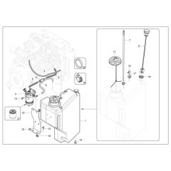 Fuel Tank Assembly for Wacker RD14 Roller