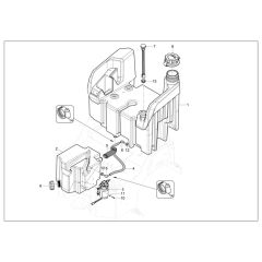 Water Tank Assembly for Wacker RD14 Roller