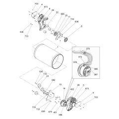 Front Drum Assembly for Wacker RD16 Roller