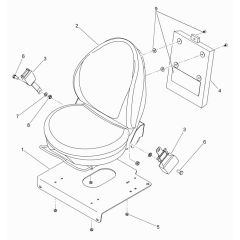 Seat Assembly for Wacker RD16 Roller