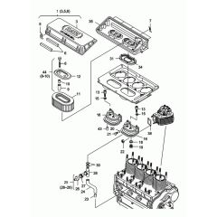 Air Cleaner Assembly for Wacker RD25 Roller