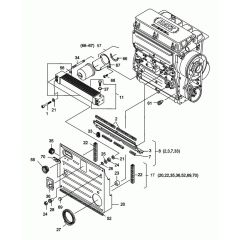 Oil Cooler Assembly for Wacker RD25 Roller