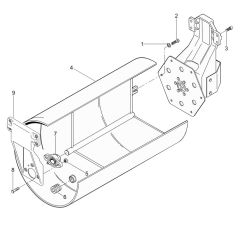 Rear Drum Assembly for Wacker RD880V Roller
