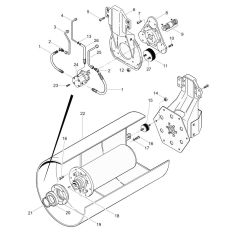Front Drum Assembly for Wacker RD880V Roller